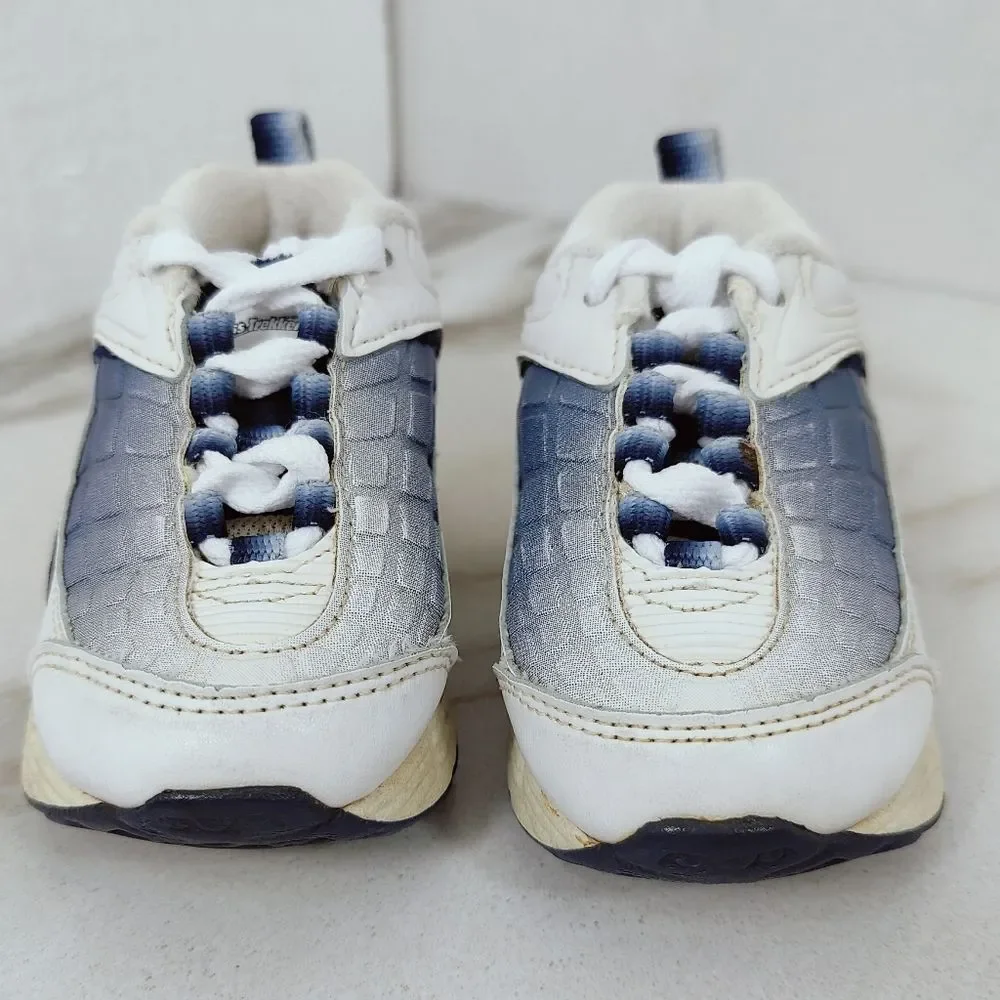 Cross Trekkers Smart Fit Baby Infant Blue White Lace Up Sneakers, Sz 6.5
